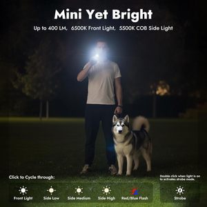 Warsun Đèn pin ngoài trời cầm tay <span class=keywords><strong>mini</strong></span> lumen 500 Hợp kim nhôm T7 Đèn pin bỏ túi đa năng chống nước có thể sạc lại - Product Image 4