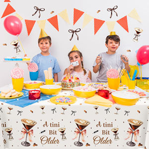 ZB360 <span class=keywords><strong>Espresso</strong></span> Martini PE tovaglia Martini Bar copertura tavolo in plastica per Martini addio al nubilato festa di compleanno decorazioni per festa - Product Image 5