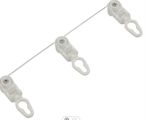 Anneaux de <span class=keywords><strong>rideau</strong></span> motorisés, accessoires pour rideaux motorisés, en plastique, pistes de support, pour nouveauté <span class=keywords><strong>somfy</strong></span>-track S plis, 1 pièce - Product Image 1