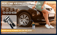Compresseur d'air pour surveillance de la pression des pneus, pompe à air de voiture 8000 mAh, alimentation de secours, démarreur de batterie de voiture portable