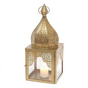 Farol Decorativo Ligero de Hierro para Decoración del Hogar, Crea Ambiente Cálido para Entornos de Vida Tranquilos y Comodidad Nocturna - Product Image 1