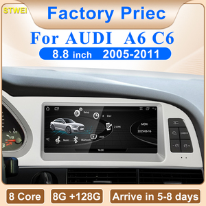 STWEI Nuevo Reproductor Multimedia Inalámbrico para Auto con Android AUTO y CarPlay, Pantalla de 8.8 Pulgadas para AUDI A6 C6 Años 2005-2011, Reproductor de Video para Auto, GPS NAVI - Product Image 2