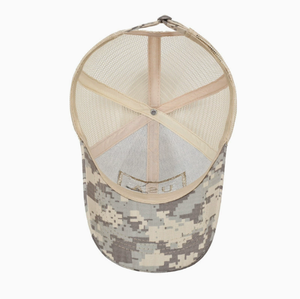 Gorra de camionero con camuflaje de la bandera de EE. UU., transpirable, con malla en la parte trasera, estilo táctico, para hombre, para actividades al aire libre. - Product Image 5
