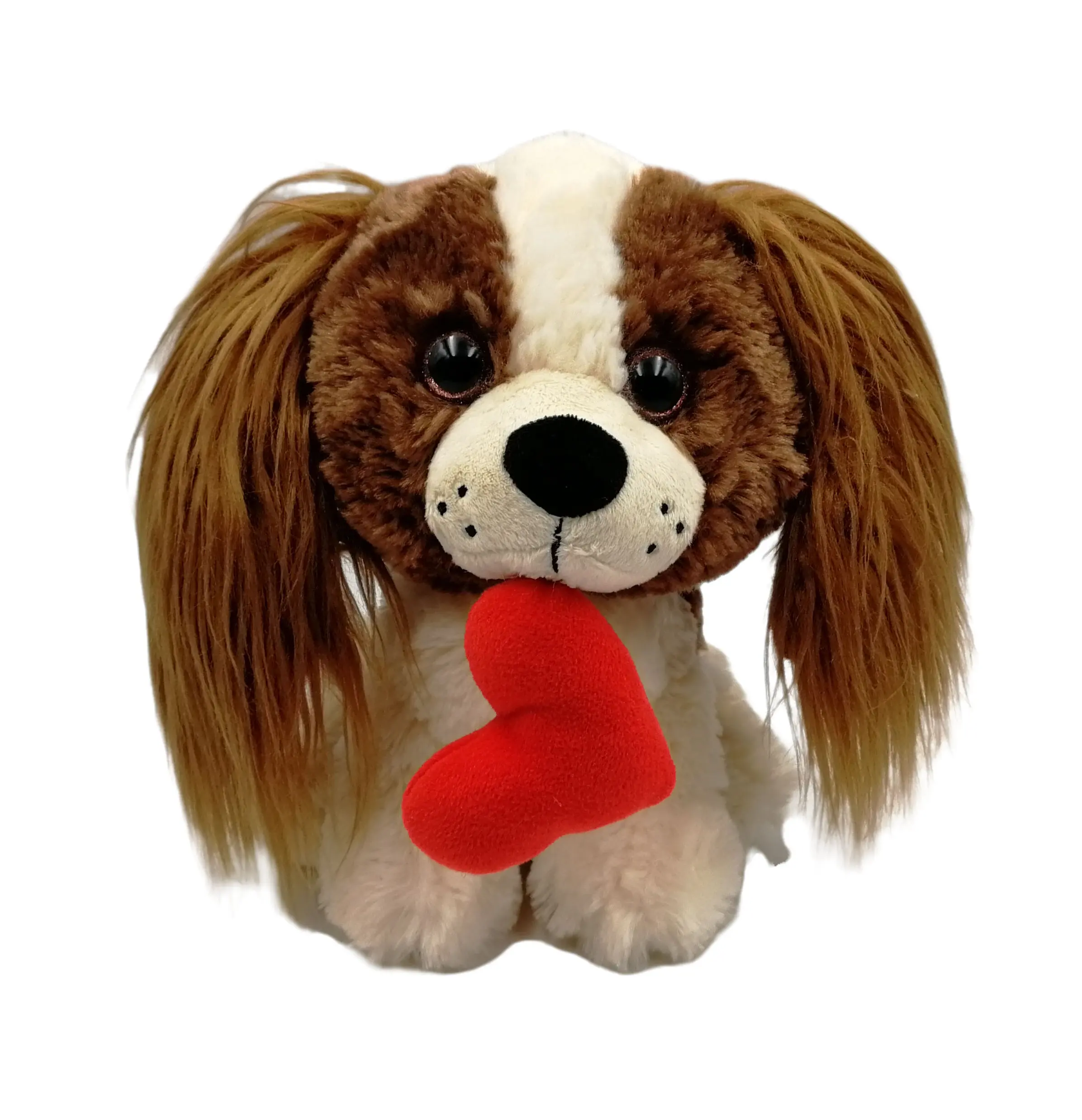 Commercio all'ingrosso personalizzato di alta qualità OEM/ODM 8.5 pollici regalo di san valentino bambini carino morbido cane peluche cuore