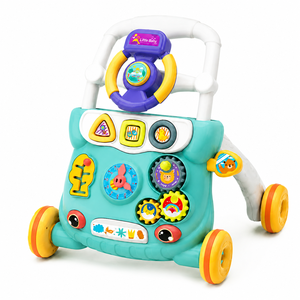 Poussette multifonctionnelle pour bébé, <span class=keywords><strong>trotteur</strong></span> d'apprentissage précoce avec cadre en plastique durable et jouets amusants - Product Image 6