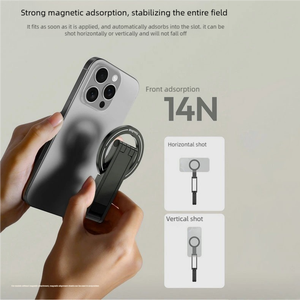 Trépied magnétique de poche ultra-fin multi-8 mm pour téléphone |    Support pliable magnétique |   Ajustement magnétique créatif à double face pour une extension flexible - Product Image 4