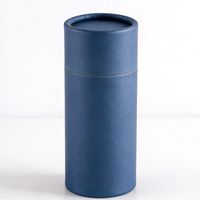 Tubes d'emballage ronds en papier kraft avec impression de logo personnalisé, boîtes cadeaux pliables pour bougies, artisanat, emballage cosmétique