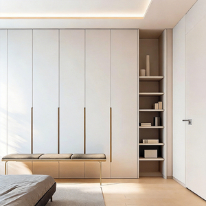 Elabor Luxury Custom Walk-in Closet System with Smart Storage for Apartment Villa Projects Corner <strong>Wardrobe</strong> - Product Image 2