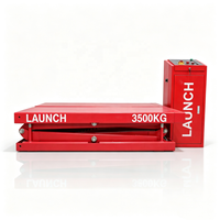 LAUNCH TLT635A Bodeneinbau-Scherenhebebühne 3500kg Vollhub-Fahrzeughebebühne für Kleine Reparaturwerkstätten
