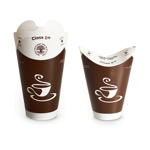 Tazze da Caffè Personalizzate con Stampa Personalizzata per Asporto, Ecologiche, a Doppia Parete Ondulata, in Carta, per Caffè - Product Image 6