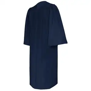 Casquette et robe de graduation bleu royal pour l'école personnalisée