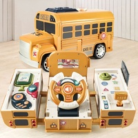 Volant de direction en plastique pour enfants, jouet bus transformable, éducation précoce, simulation multifonctionnelle, pour les 0-24 mois