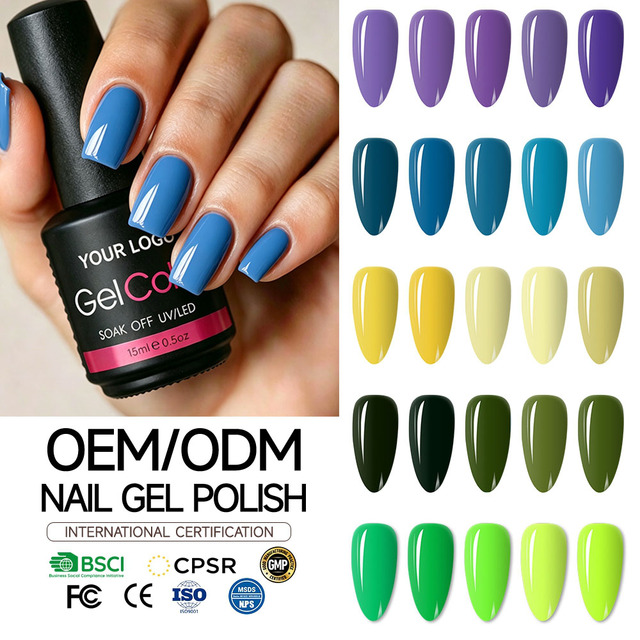 New Arrival 15ml Popular UV Gel Nail Polish Multiple Color MSDS CPSR Certificated Anti Fading Nail Art Gel Global Export Salon