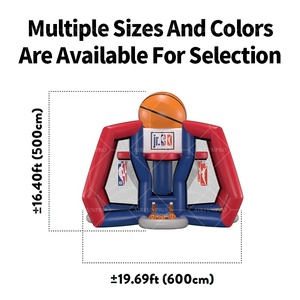 Cancha de Baloncesto Inflable Personalizada con Doble Aro, Domo, Casa de Brinco Inflable, Plataforma de Salto Inflable, Cancha Deportiva Inflable - Product Image 2