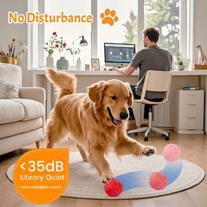 Giocattolo per Cani Automatico Rotante in E-TPU+ABS, Ricaricabile, Auto-Rollante, Resistente ai Morsi, per Cani di Piccola, Media e Grande Taglia - Product Image 2
