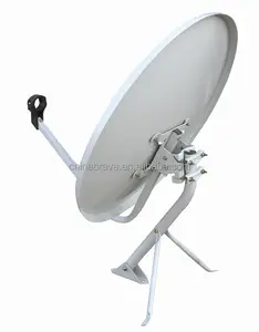 Banda ku antena parabólica 90cm 120cm 150cm ku offset vía satélite plato de montaje en poste super señal alta