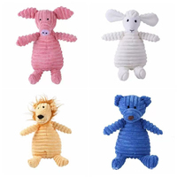 Juguete de Peluche para Masticar para Perros, Diseño de Mono, Zorro, Oveja y Rinoceronte, para Aliviar el Estrés y Entrenar, para Perros Pequeños y Grandes