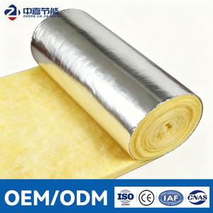 R19 Aluminum Foil FSK Facing Glass Wool Blanket 50mm 24kg/m³ Thermal Insulation For Warehouse Insulation - Product Image 1