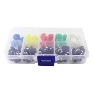 Botón Táctil de Microinterruptor de 5 Colores, Interruptor de Botón Pulsador Momentáneo, 25 Piezas/Juego, 12*12*7.3MM - Product Image 3