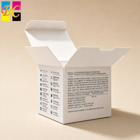 Boîte en carton personnalisée pour cosmétiques et soins de la peau avec logo, revêtement UV, pelliculage mat, emballage en carton recyclable