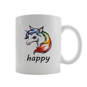 QCup de cerámica blanca, tazas de café lisas promocionales de alta calidad, se puede personalizar cualquier color Pantone o multicolor. Para 1 usuario - Product Image 2