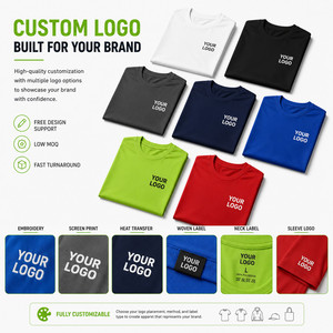 Custom Logo 140G Denim Unisex Sporty Performance T-<b>Shirt</b> <b>100</b>% <b>Polyester</b> Quick Dry Breathable Sports Gym Multi-Color S-4XL - Product Image 2