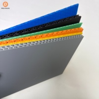 Panneau alvéolaire en PP 7mm 10mm 12mm, panneau léger pour l'aviation 1220*2440mm, taille personnalisée pour la structure de coque de protection de flight case aéronautique