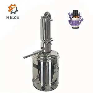 Accueil Encens Citron Huile Essentielle Distillation Extraction Machine Équipement Alembic Distiller Pour Huile Essentielle 20l