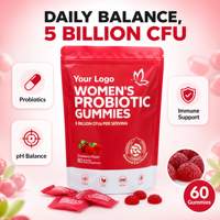 Gummies Probiotiques pour Femmes Adultes – Soin Intime, Équilibre de la Flore, Renforcement de la Protection, Soutien de la Santé Intestinale – OEM ODM Personnalisé, Échantillon Gratuit
