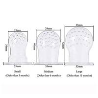 Produits pour bébés sans Bpa mamelon de dentition Silicone nourrisson mangeoire à fruits sucette mangeoire pour bébé avec attache-sucette pour bébé