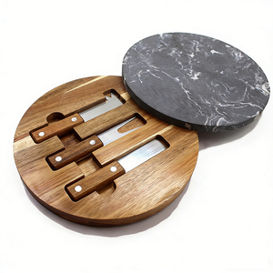 Set <span class=keywords><strong>di</strong></span> Lusso per Formaggi e Salumi - Vassoio in Legno Premium con Cassetto per Chef Casalinghi e Intrattenimenti Festivi - Product Image 5