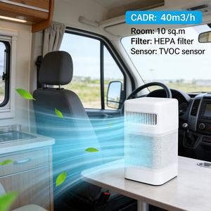 Purificateur d'air personnel USB portable mini <span class=keywords><strong>avec</strong></span> grille métallique, capteur de senteur corporelle, filtre HEPA véritable, purificateur d'air pour la maison et le <span class=keywords><strong>bureau</strong></span> - Product Image 6