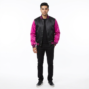 Chaqueta de Invierno Unisex Personalizada con Bordado, Frente de Satén, 100% Algodón Transpirable, Diseño Varsity, Tallas Grandes, Impermeable - Product Image 1