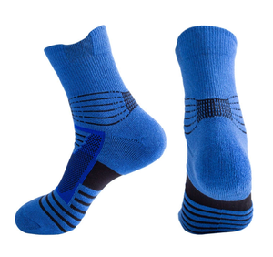 Chaussettes de sport épaisses à fond en tissu éponge, anti-friction, pour le basketball, entraînement en extérieur, en mesh, absorbant la transpiration, désodorisantes - Product Image 6