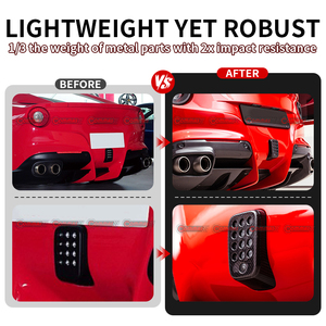 Precio promocional, cubierta de luz de freno para coche, estilo OEM, de fibra de carbono seca, para Ferrari F12 - Product Image 3