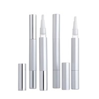 Emballage personnalisé vide en tube torsadé jetable en aluminium/plastique, plaqué or brillant et argenté, pour cosmétiques, 2ml 3ml 5ml, à mécanisme rotatif