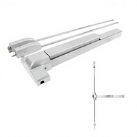 Dispositif de sortie vertical en acier inoxydable 304 peint ignifuge, 650 mm/800 mm/1000 mm, personnalisé pour porte à double battant
