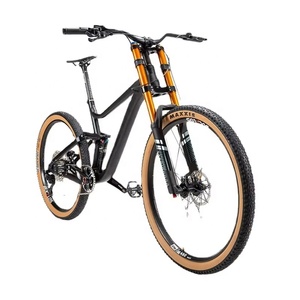 Fourche de vélo de montagne à double couronne de haute qualité 15 * 110 mm avec <span class=keywords><strong>suspension</strong></span> pneumatique orange 26 " 27,5 " 29 " avec amortissement - Product Image 6