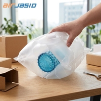 Film de protection d'angle écologique imperméable PA+PE en rouleau, résistant aux chocs, pour le remplissage de cartons et l'expédition