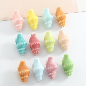 Cuentas de Cerámica de Alta Temperatura en Forma de Concha Macaron Coloridas para Hacer Collares, Pulseras y Otros Accesorios - Product Image 3