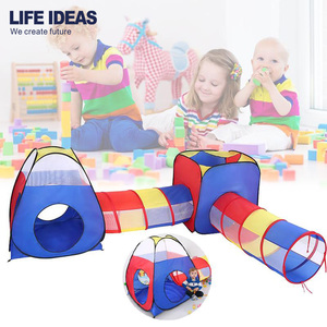 Hot Bán Pop Up Gấp 4 Trong 1 Trẻ Em Chơi Lều Combo Set Trẻ Em Đồ Chơi Lều Với Đường Hầm - Product Image 3