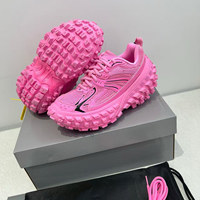 Baskets plateforme de haute qualité style designer unisexe en maille avec semelle robuste type pneu, chaussures de sport décontractées d'extérieur à semelle épaisse