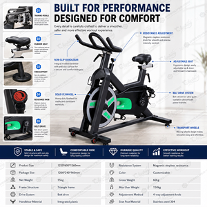 Entraîneur de vélo de gymnastique Cyclisme intelligent Heavy Duty Spin Bike Professional Spinning Bike Cycle Exercise Commercial Magnetic avec écran - Product Image 2