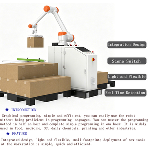 Paletizador Robótico Colaborativo de Acero Inoxidable de 0.04 mm y 20 kg de Carga Útil, Brazo Robótico Colaborativo Automático con Motor de 1600 mm de Radio, Precisión Líder en la Industria - Product Image 4