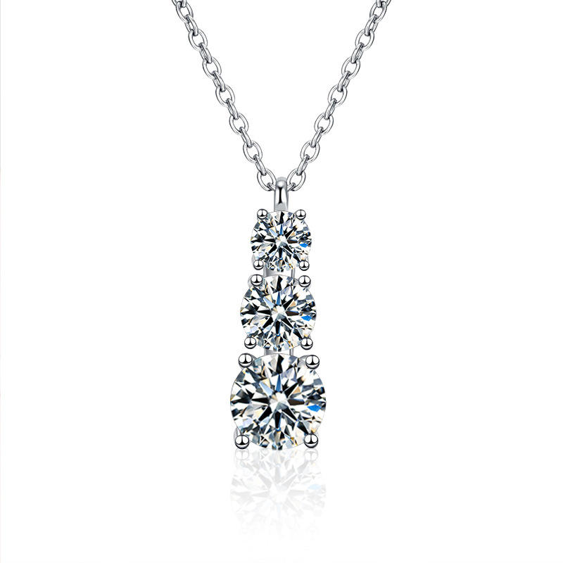 1.8 Carat Moissanite-Cross chain