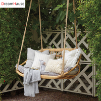 Fauteuil suspendu Dreamhause, panier suspendu, chaise en rotin, hamac double d'intérieur, balançoire, fauteuil à bascule pour séjour domestique et gîte