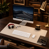 Tapis de bureau en cuir résistant à la chaleur, tapis de souris personnalisé imprimé, tapis de table rectangulaire pour bureau