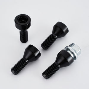 Boulons de roue antivol de haute qualité, 10 pièces, pour <span class=keywords><strong>BMW</strong></span> 4 + 1, boulons de roue ronds de sécurité en acier, 36136786419 avec code - Product Image 3