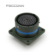 Connecteur circulaire à bride carrée PSCCONN D38999 Série Supérieure I JY27656T21B35SN, Prise d'alimentation femelle haute densité 79 broches