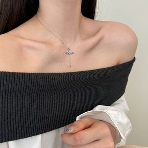 Colliers pendentifs Dylam Elegance Fine Fashion Jewelry en argent 925 avec chaîne à maillons, zircon cubique 5A, cœur, ailes, ange, amour - Product Image 2